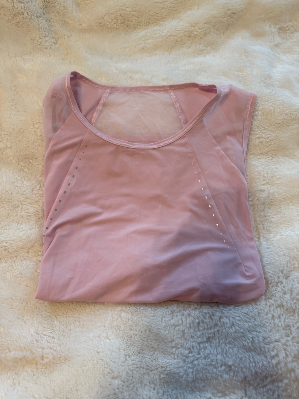 lululemon athletica Light Pink Mesh-Back Tank